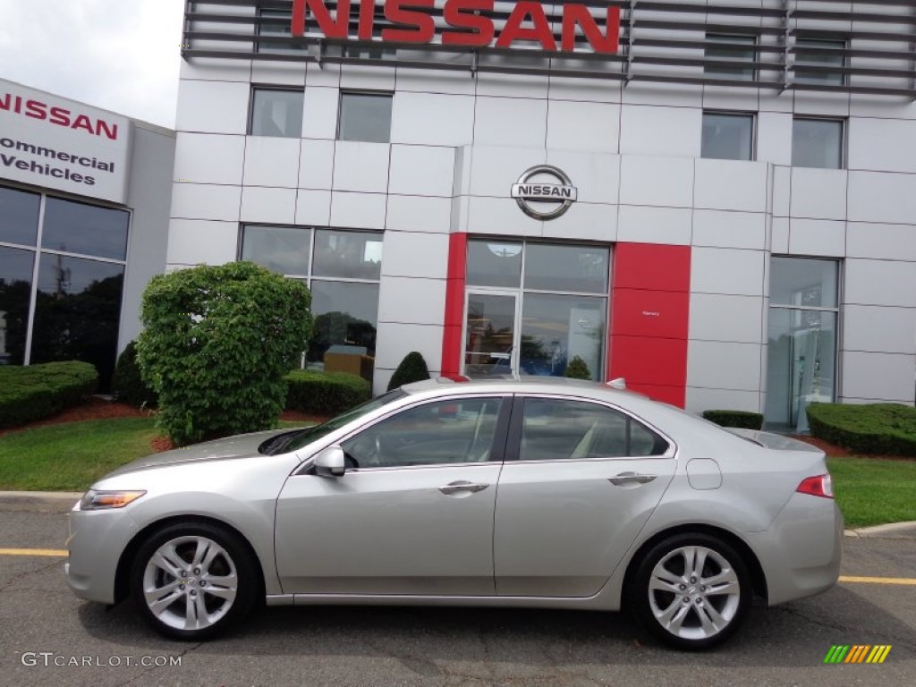 2010 TSX V6 Sedan - Palladium Metallic / Taupe photo #2