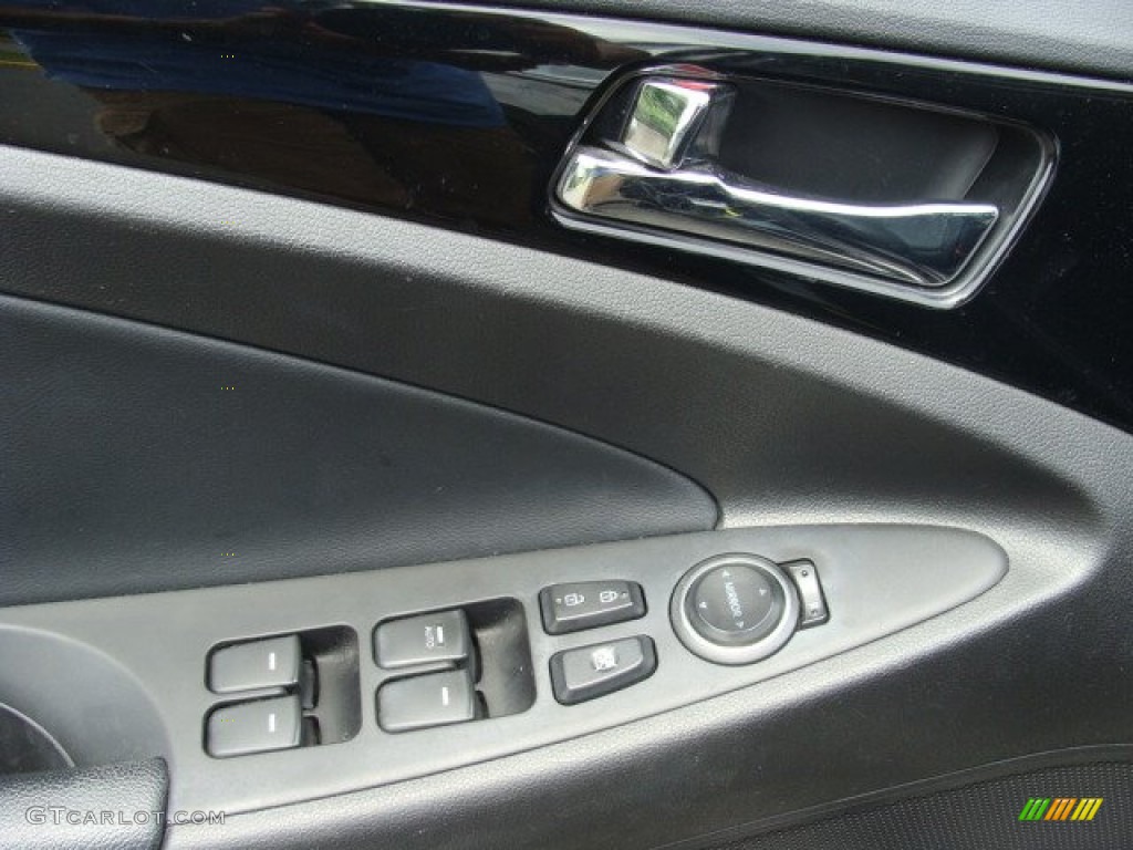 2011 Sonata Limited - Midnight Black / Black photo #8