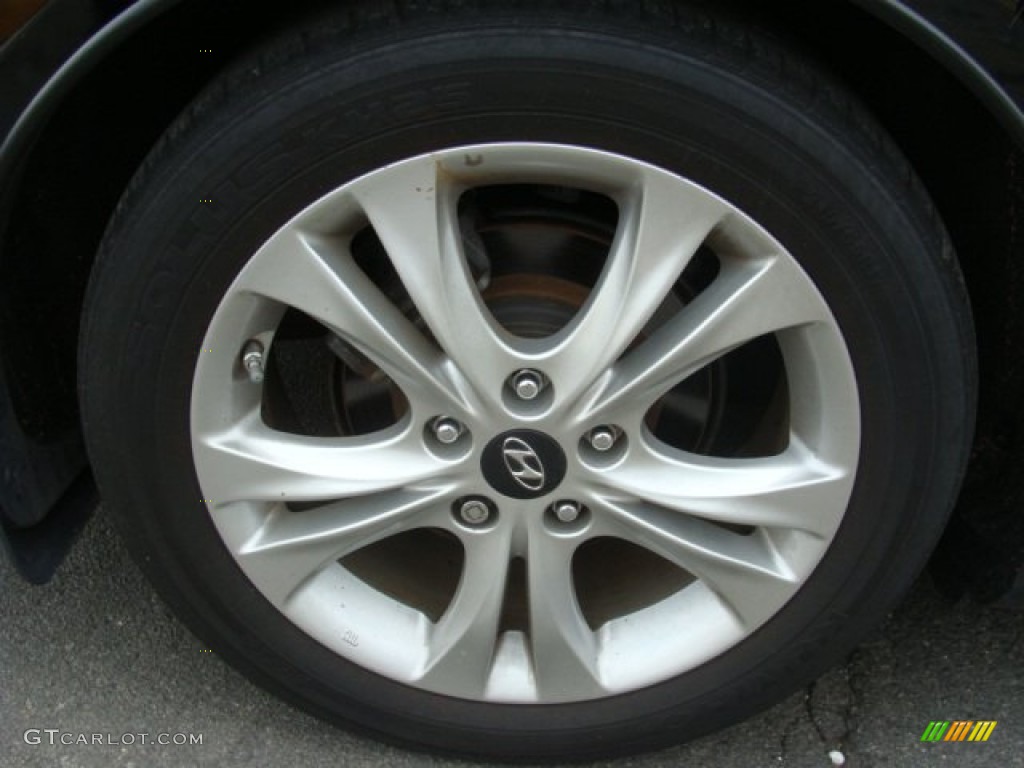 2011 Sonata Limited - Midnight Black / Black photo #28