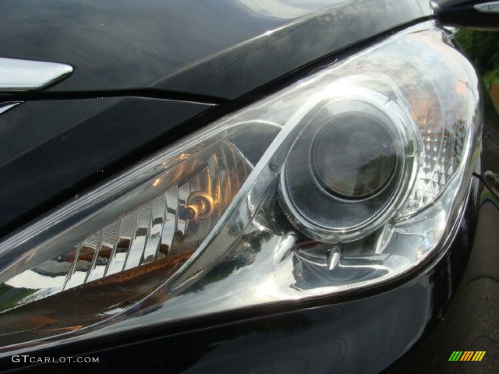 2011 Sonata Limited - Midnight Black / Black photo #31