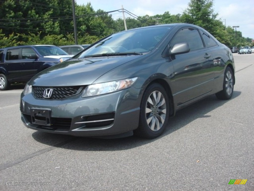 2009 Civic EX Coupe - Polished Metal Metallic / Gray photo #1