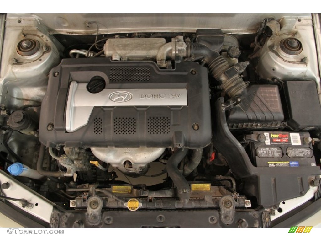 2004 Elantra GLS Sedan - Sterling Silver / Gray photo #15
