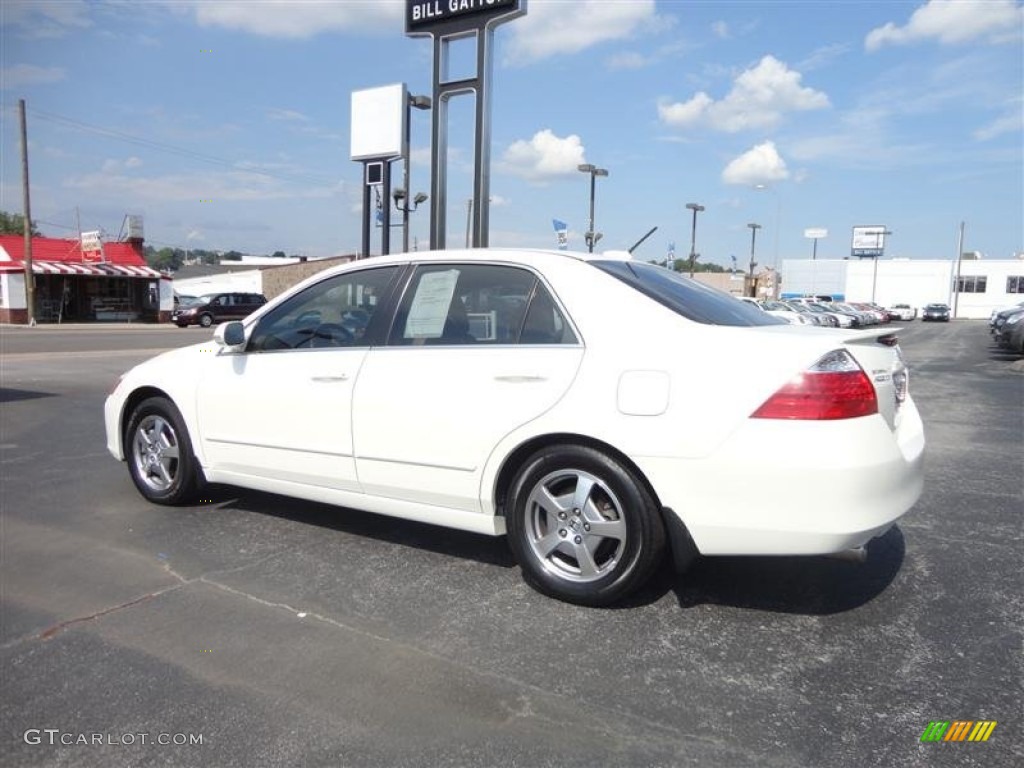 2007 Accord Hybrid Sedan - Premium White Pearl / Ivory photo #5