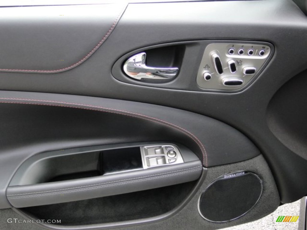2011 Jaguar XK XKR175 Coupe Warm Charcoal/Warm Charcoal/Cranberry Door Panel Photo #83335271