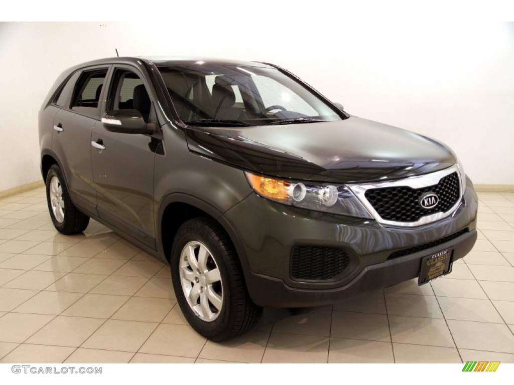 2011 Sorento LX - Tuscan Olive / Black photo #1