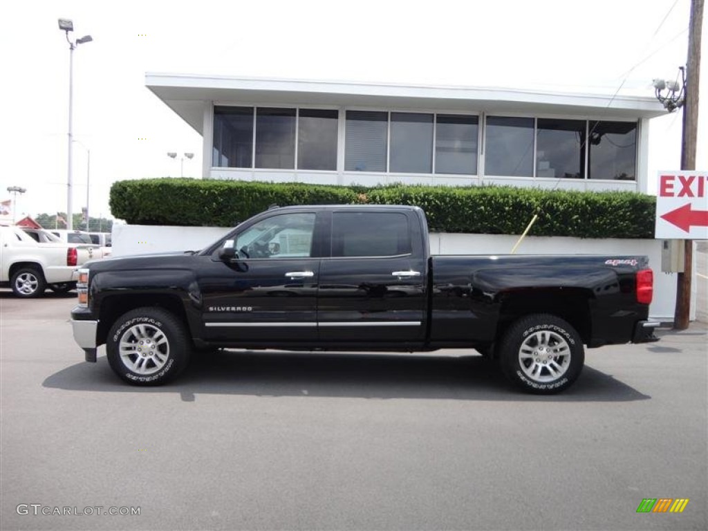 2014 Silverado 1500 LTZ Crew Cab 4x4 - Black / Jet Black photo #4