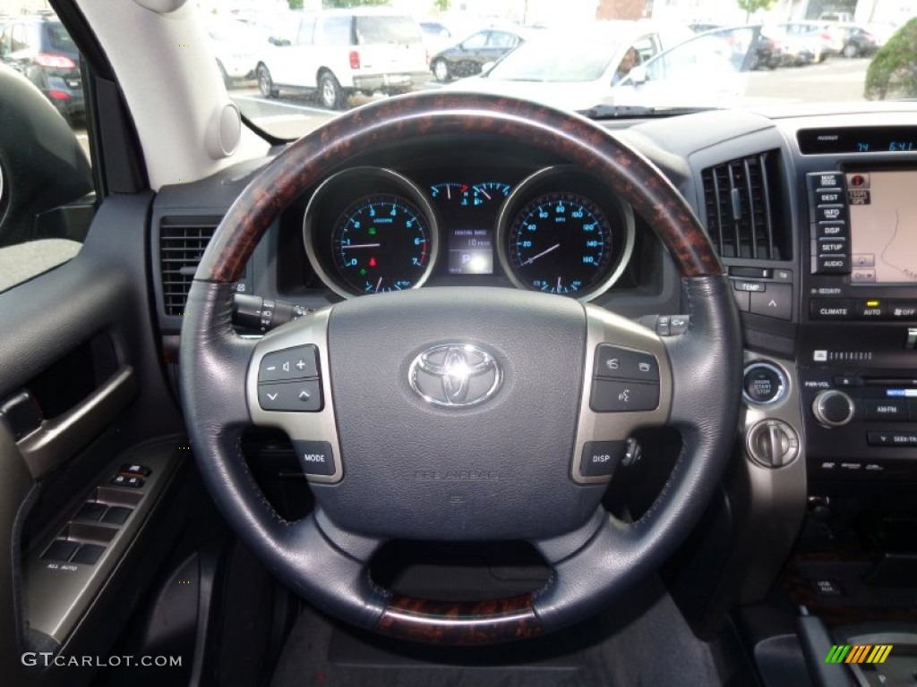 2010 Toyota Land Cruiser Standard Land Cruiser Model Dark Gray Steering Wheel Photo #83335999