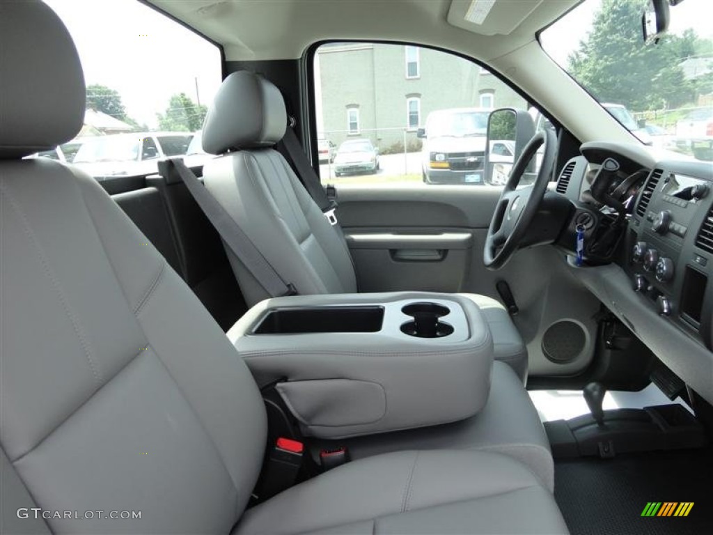 Dark Titanium Interior 2013 Chevrolet Silverado 3500HD WT Regular Cab 4x4 Dually Photo #83337305