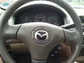 Beige 2002 Mazda Protege LX Steering Wheel