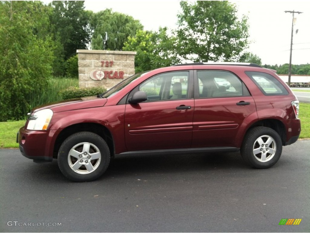 2007 Equinox LS - Deep Ruby Metallic / Light Cashmere photo #1