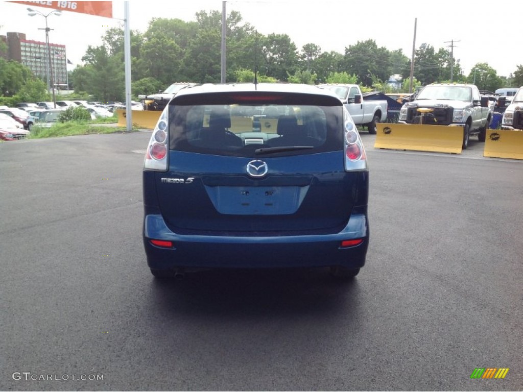 2007 MAZDA5 Sport - Strato Blue Mica / Black photo #4