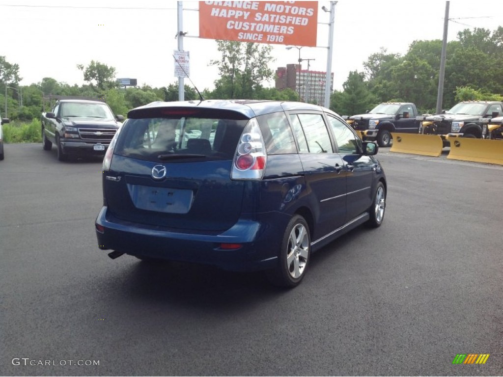 2007 MAZDA5 Sport - Strato Blue Mica / Black photo #5