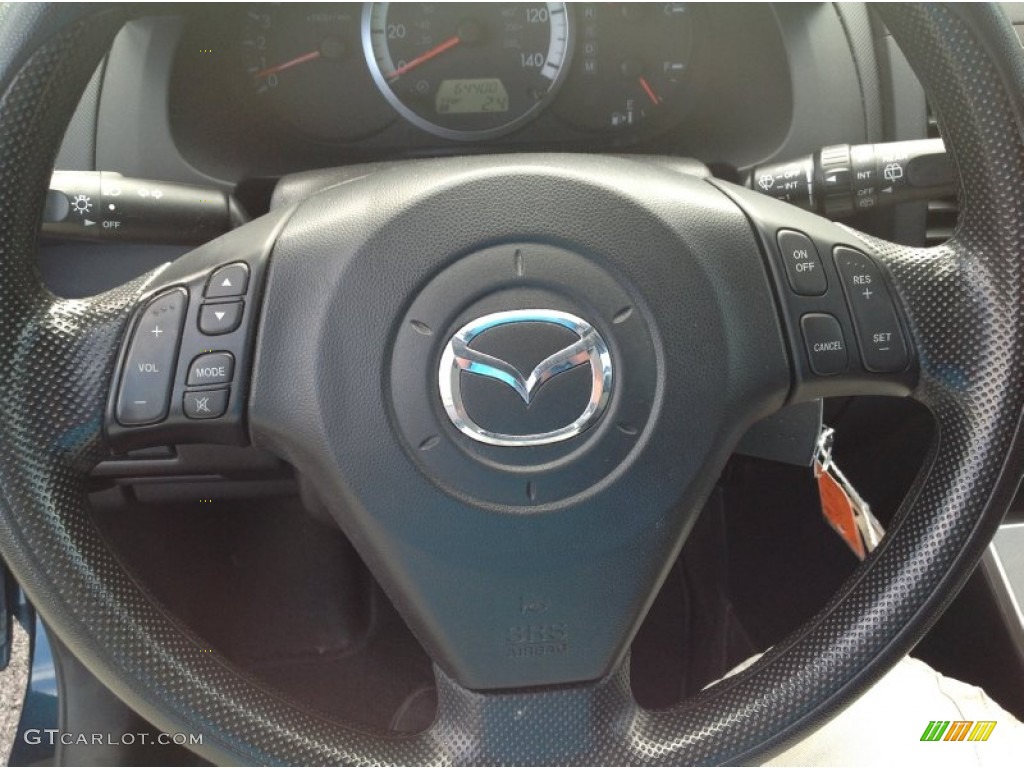 2007 MAZDA5 Sport - Strato Blue Mica / Black photo #16