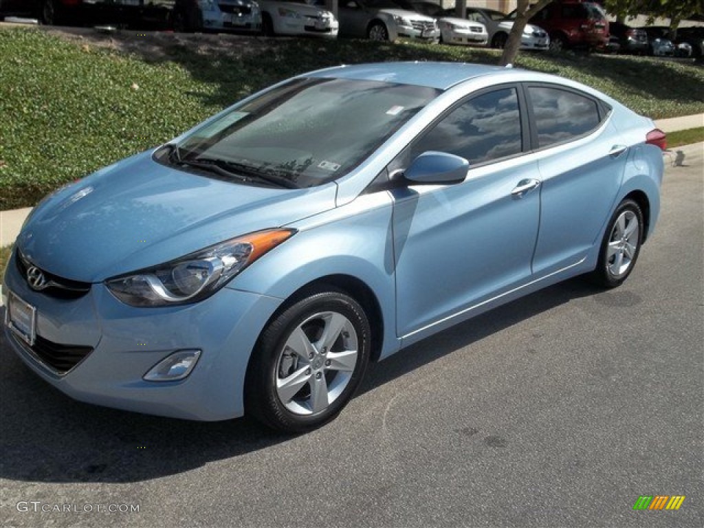 2013 Elantra GLS - Blue Sky Metallic / Beige photo #1