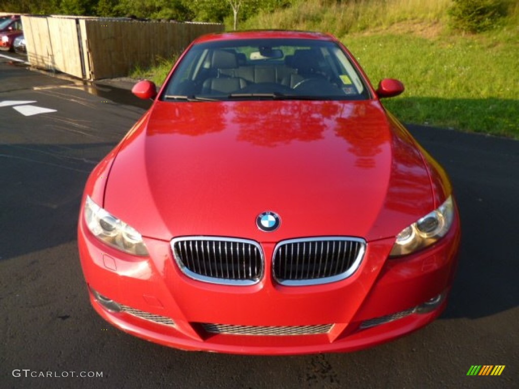 2009 3 Series 335xi Coupe - Crimson Red / Black photo #2