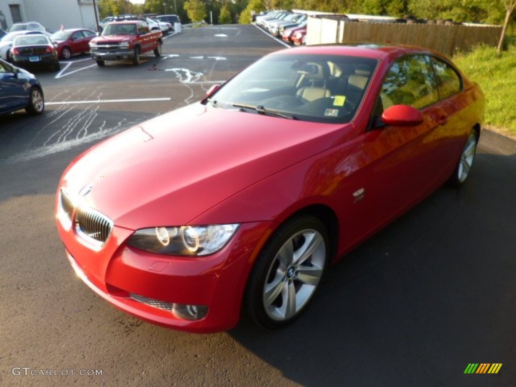 2009 3 Series 335xi Coupe - Crimson Red / Black photo #3