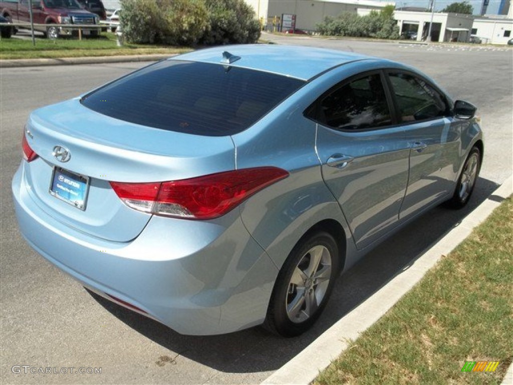 2013 Elantra GLS - Blue Sky Metallic / Beige photo #19