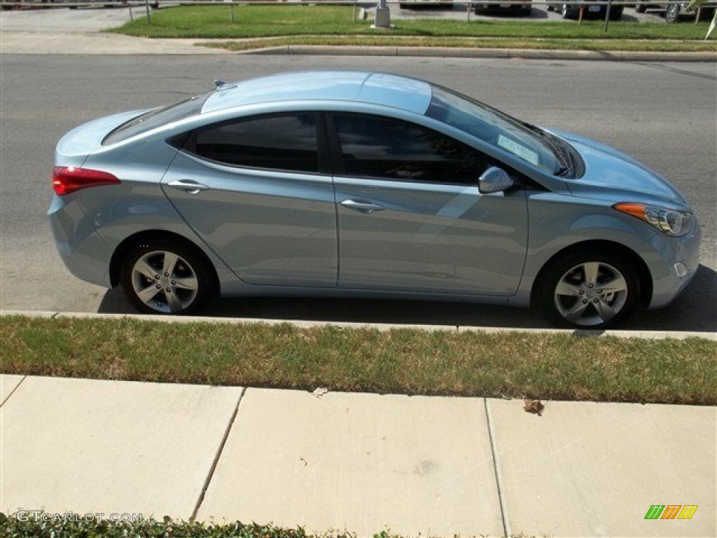 2013 Elantra GLS - Blue Sky Metallic / Beige photo #28