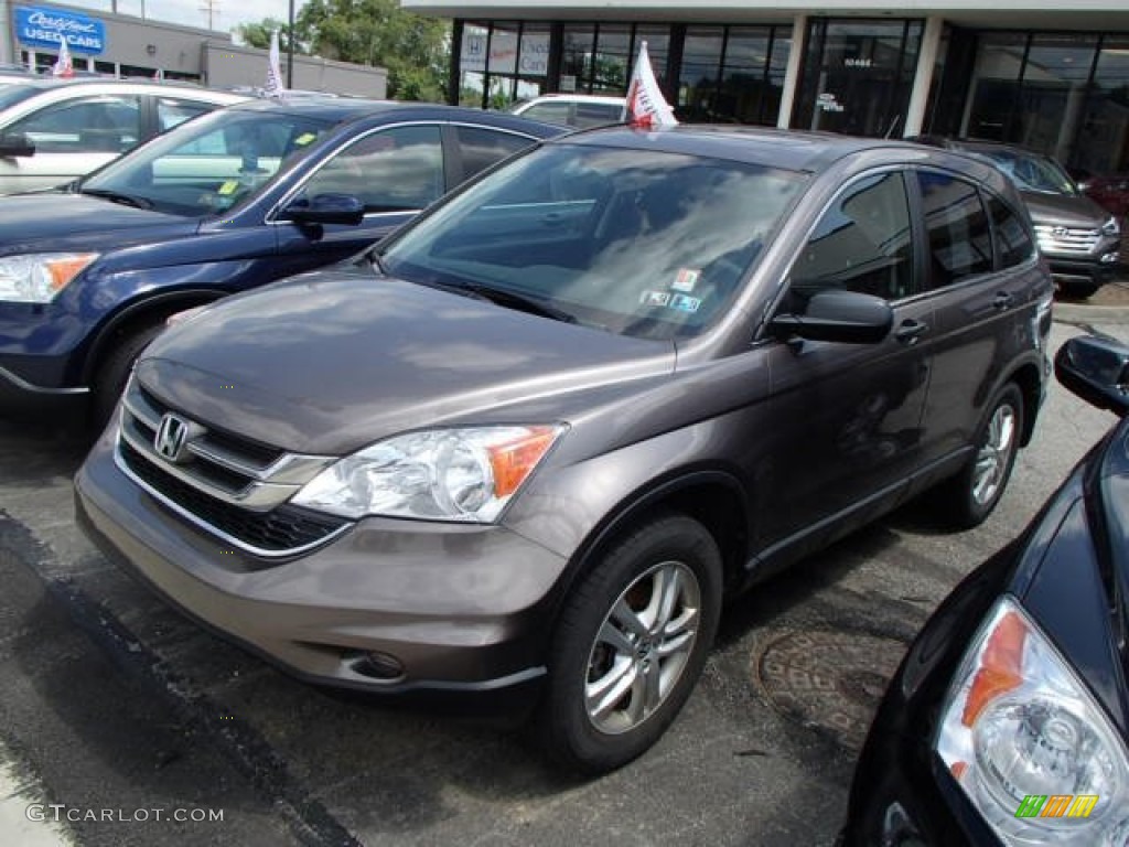 2010 CR-V EX AWD - Urban Titanium Metallic / Black photo #3