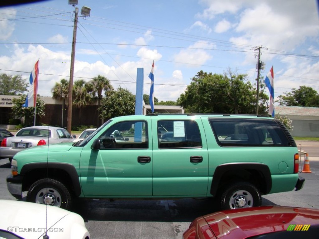 Fleet Mint Green 2003 Chevrolet Suburban 2500 4x4 Exterior Photo #83340514