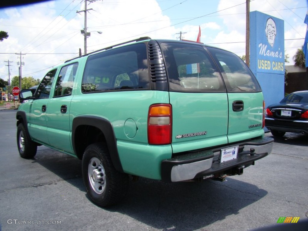 2003 Suburban 2500 4x4 - Fleet Mint Green / Tan/Neutral photo #6