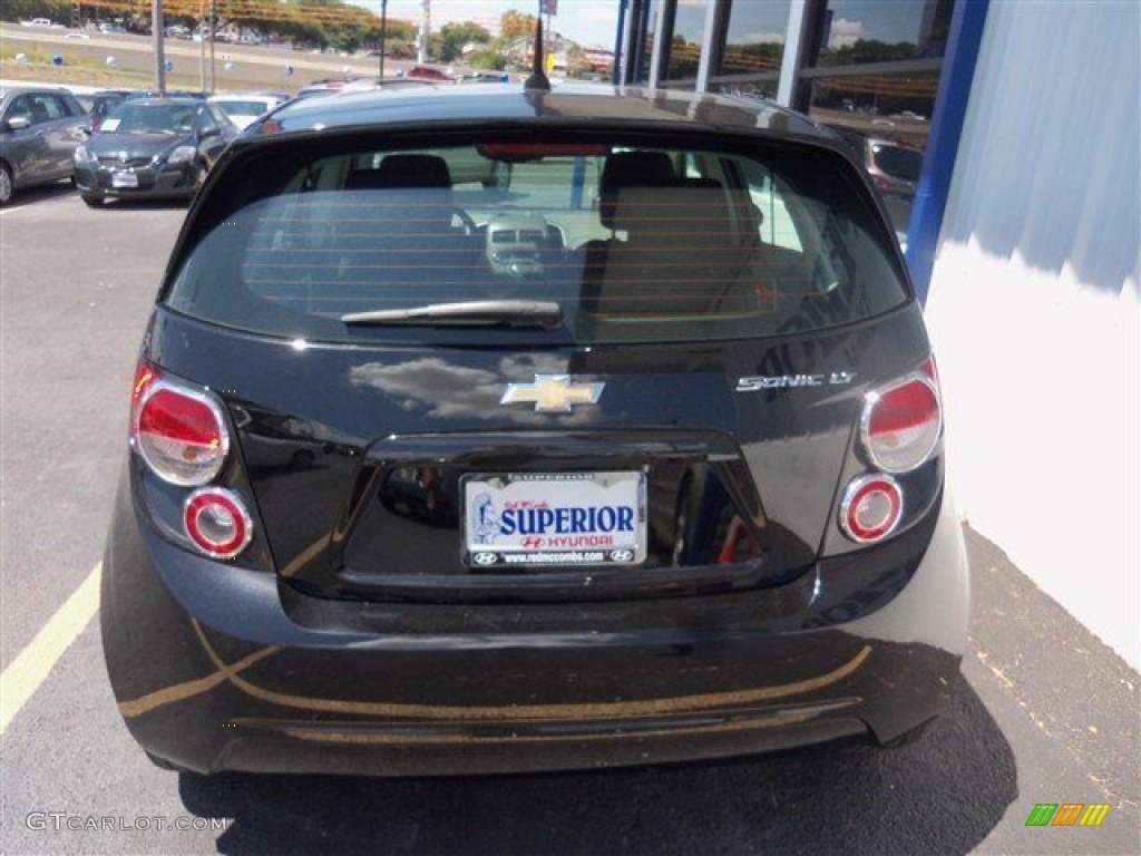 2012 Sonic LT Hatch - Black / Jet Black/Dark Titanium photo #8