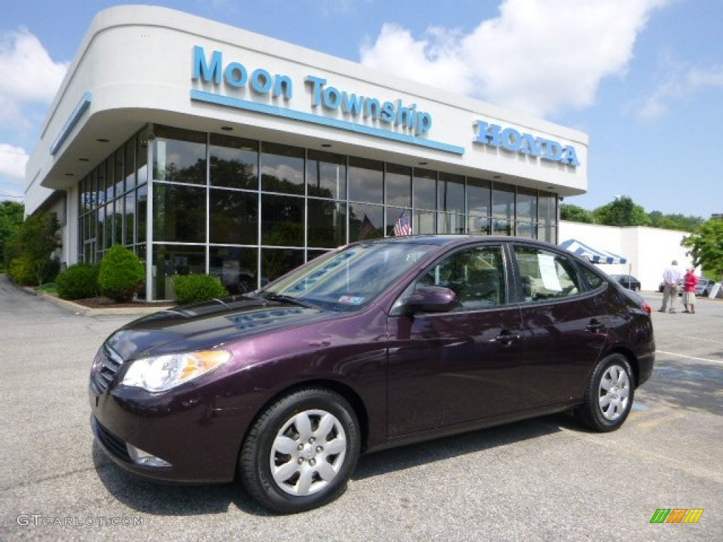 2009 Elantra GLS Sedan - Purple Rain / Beige photo #1