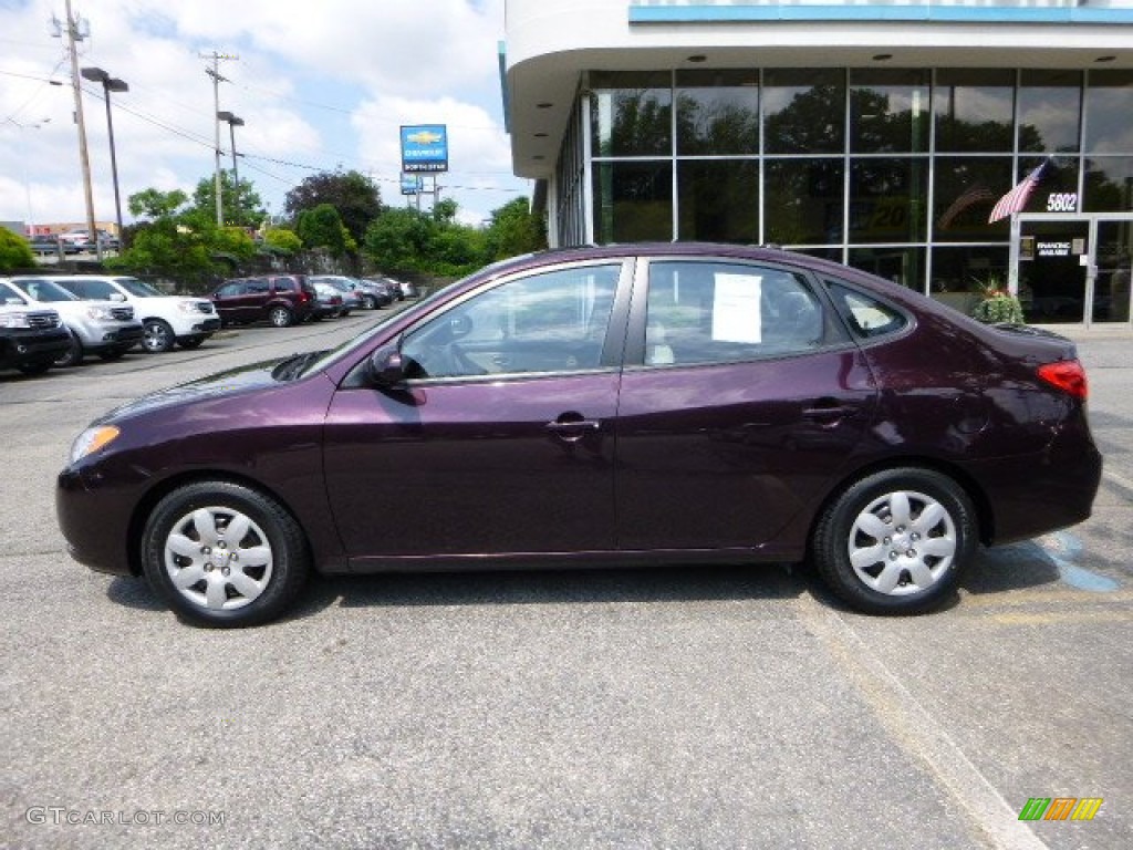 Purple Rain 2009 Hyundai Elantra GLS Sedan Exterior Photo #83341336