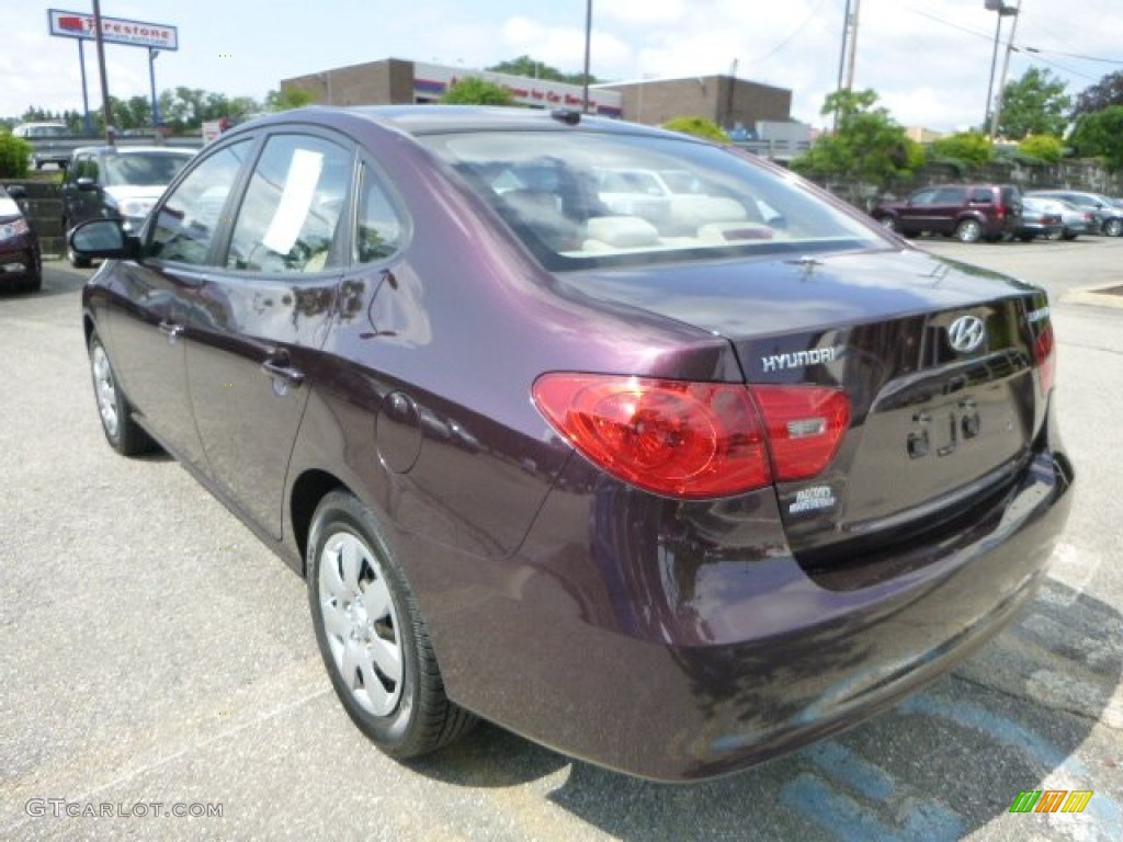 2009 Elantra GLS Sedan - Purple Rain / Beige photo #3