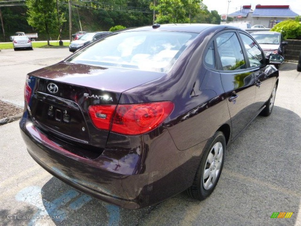 2009 Elantra GLS Sedan - Purple Rain / Beige photo #5