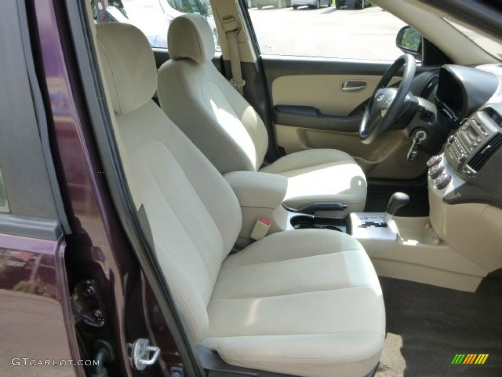 2009 Elantra GLS Sedan - Purple Rain / Beige photo #10