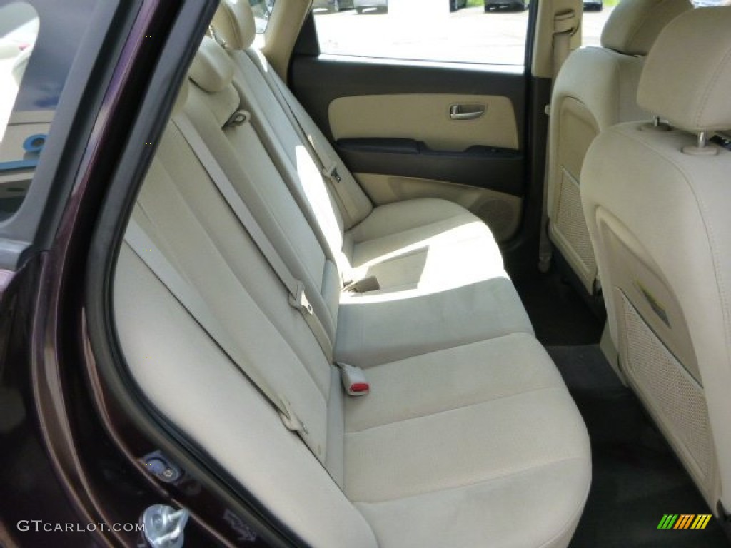 2009 Elantra GLS Sedan - Purple Rain / Beige photo #13
