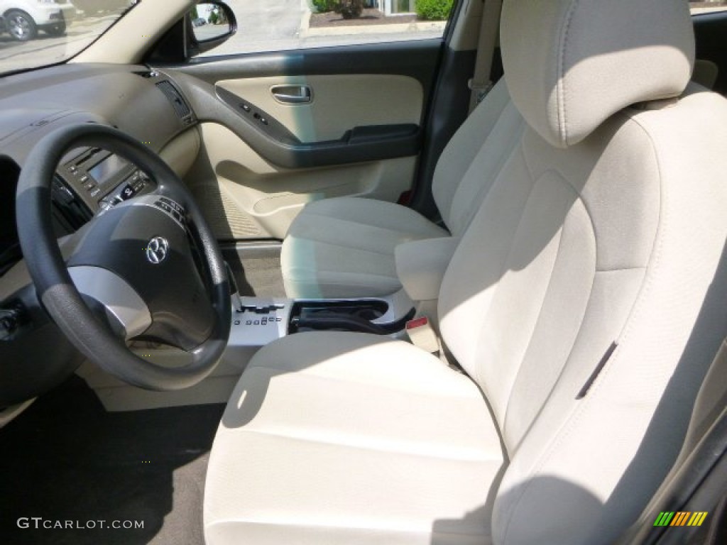 2009 Elantra GLS Sedan - Purple Rain / Beige photo #15