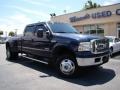 2005 True Blue Metallic Ford F350 Super Duty Lariat Crew Cab 4x4 Dually  photo #28