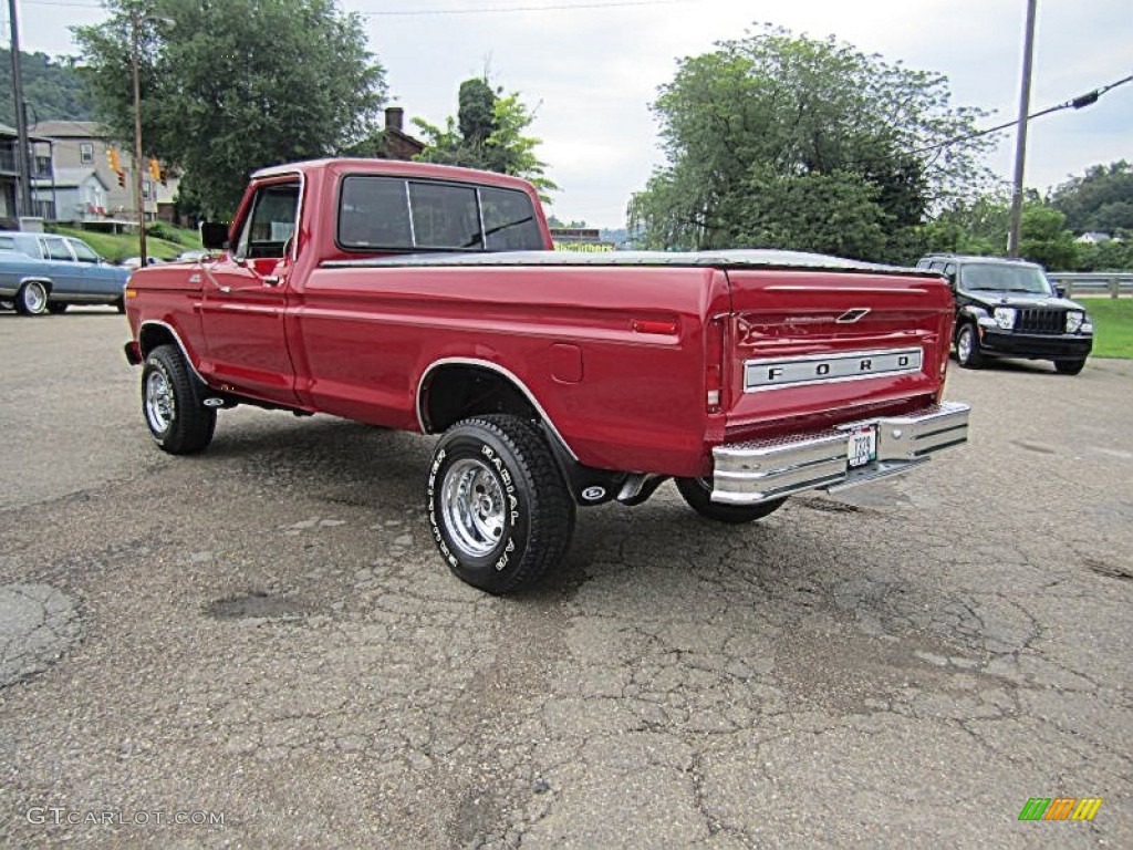 Candyapple Red 1978 Ford F150 Custom Regular Cab 4x4 Exterior Photo #83342522