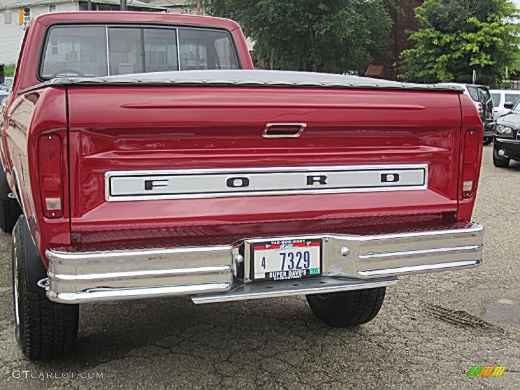 1978 F150 Custom Regular Cab 4x4 - Candyapple Red / Black photo #5