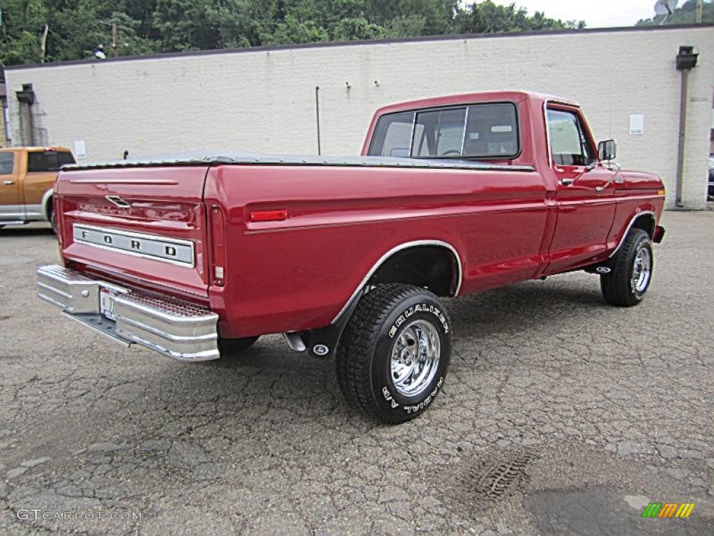 1978 F150 Custom Regular Cab 4x4 - Candyapple Red / Black photo #8