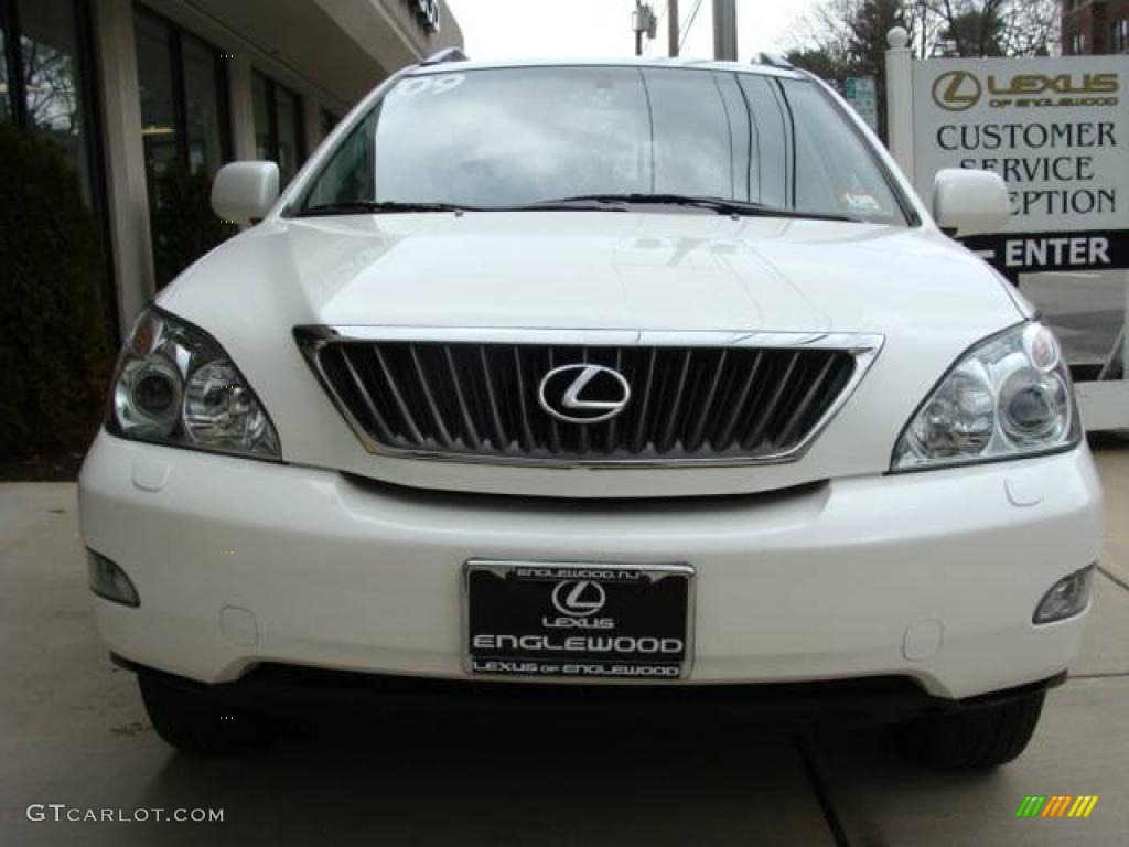 2009 RX 350 AWD - Crystal White Mica / Light Gray photo #2