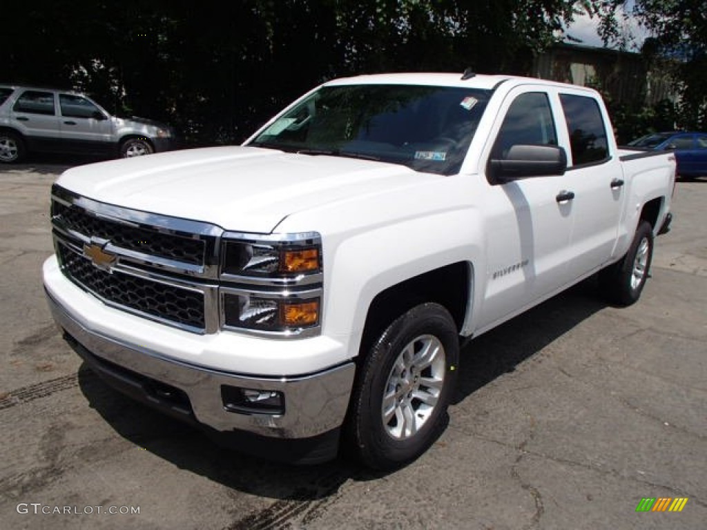 2014 Silverado 1500 LT Crew Cab 4x4 - Summit White / Jet Black/Dark Ash photo #4