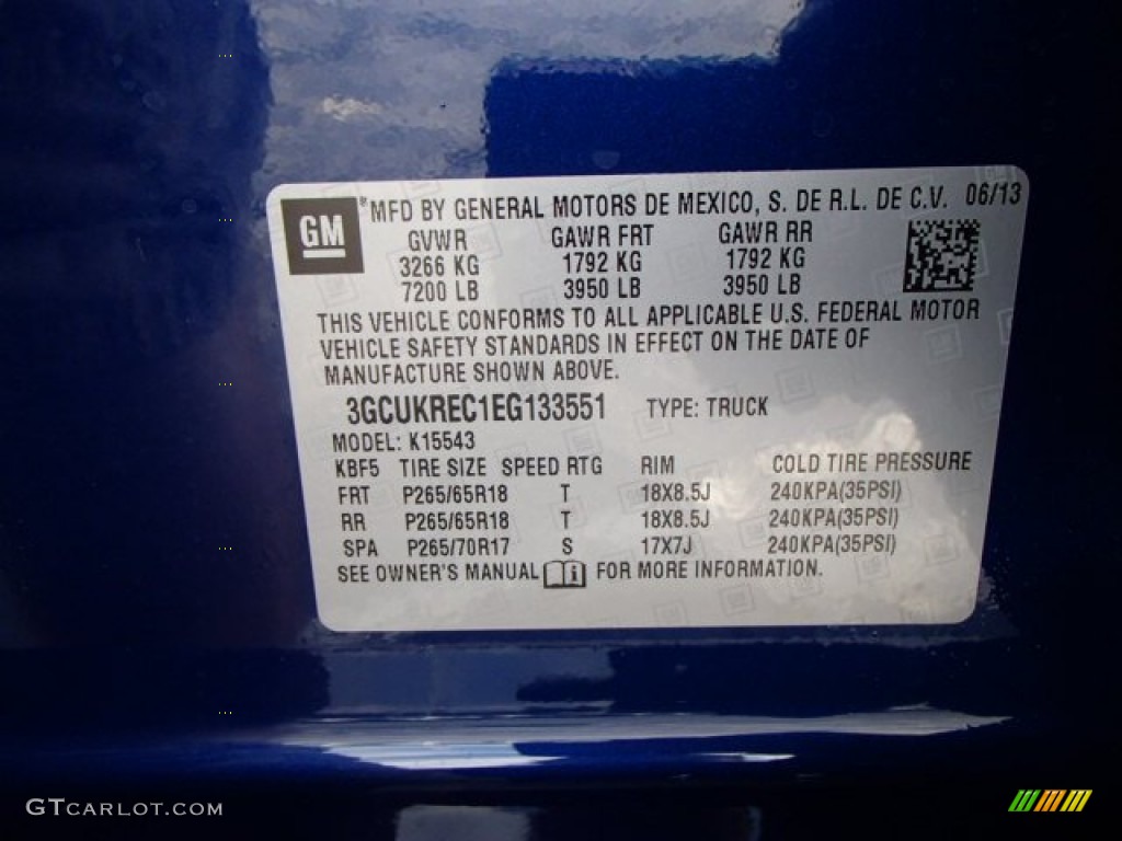 2014 Silverado 1500 LT Z71 Crew Cab 4x4 - Blue Topaz Metallic / Jet Black photo #20