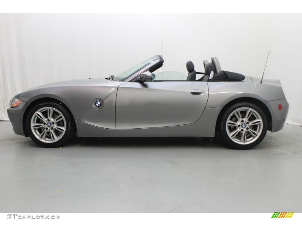 2003 Z4 3.0i Roadster - Sterling Grey Metallic / Black photo #10
