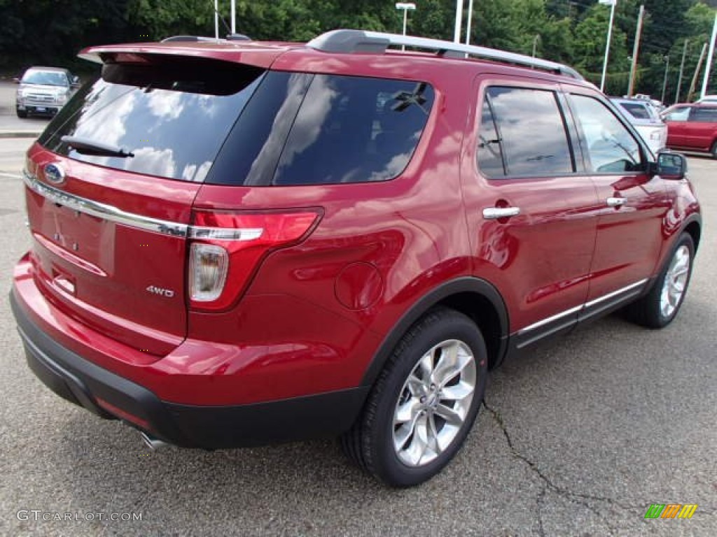 2014 Explorer Limited 4WD - Ruby Red / Medium Light Stone photo #8