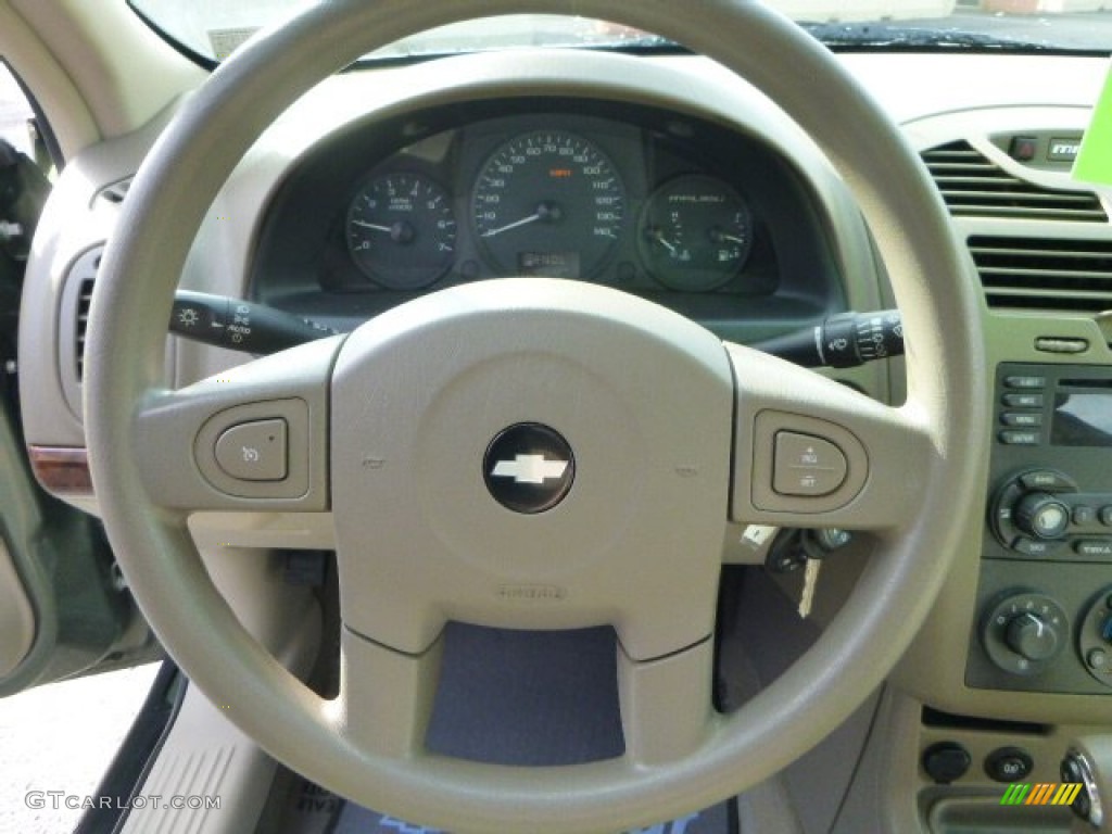 2005 Chevrolet Malibu LS V6 Sedan Neutral Beige Steering Wheel Photo #83348926