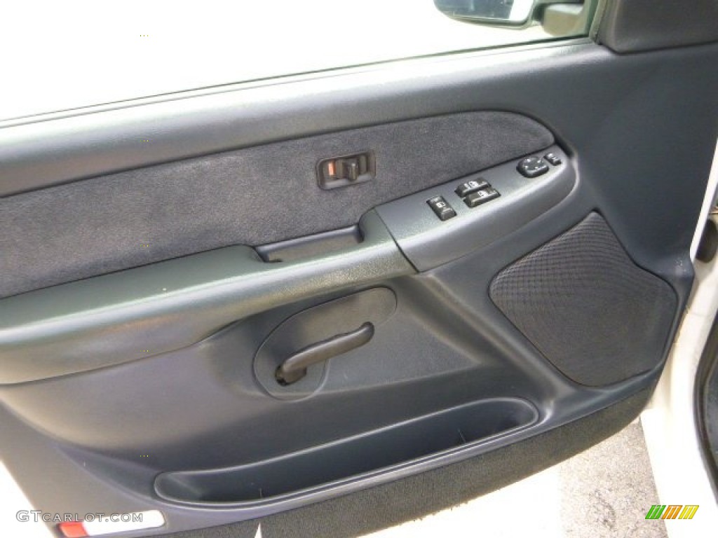 2000 Chevrolet Silverado 1500 LS Extended Cab 4x4 Graphite Door Panel Photo #83349187