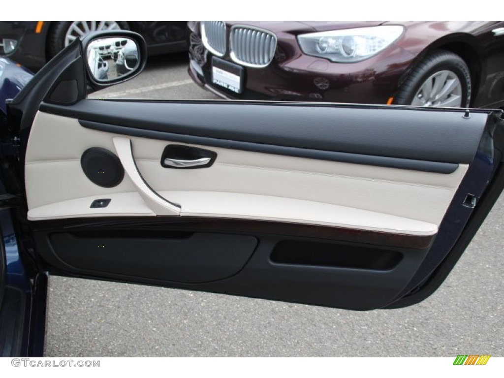 2013 BMW 3 Series 328i xDrive Coupe Oyster Door Panel Photo #83350051