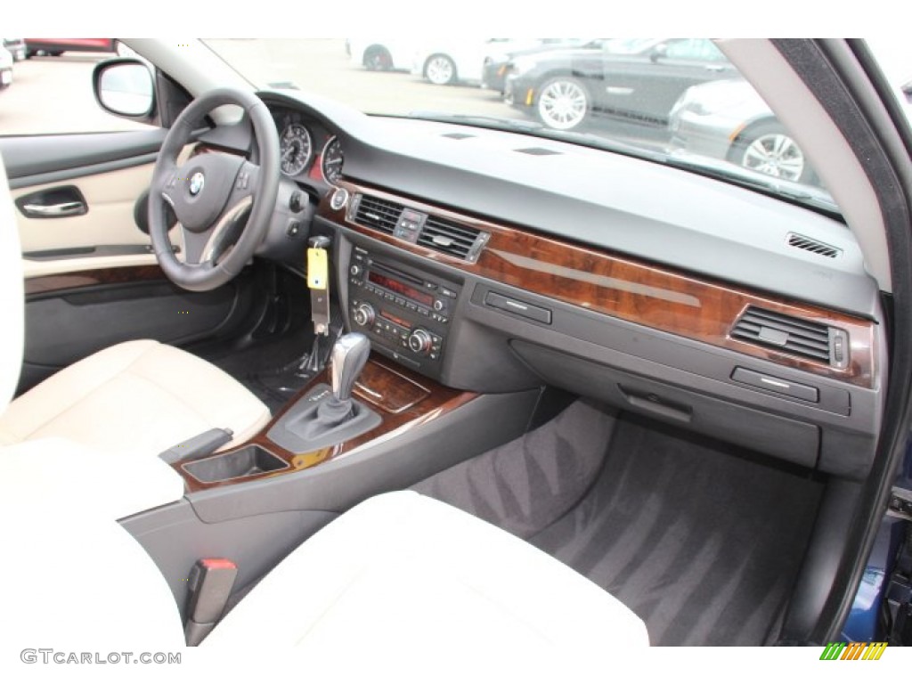 2013 BMW 3 Series 328i xDrive Coupe Oyster Dashboard Photo #83350086