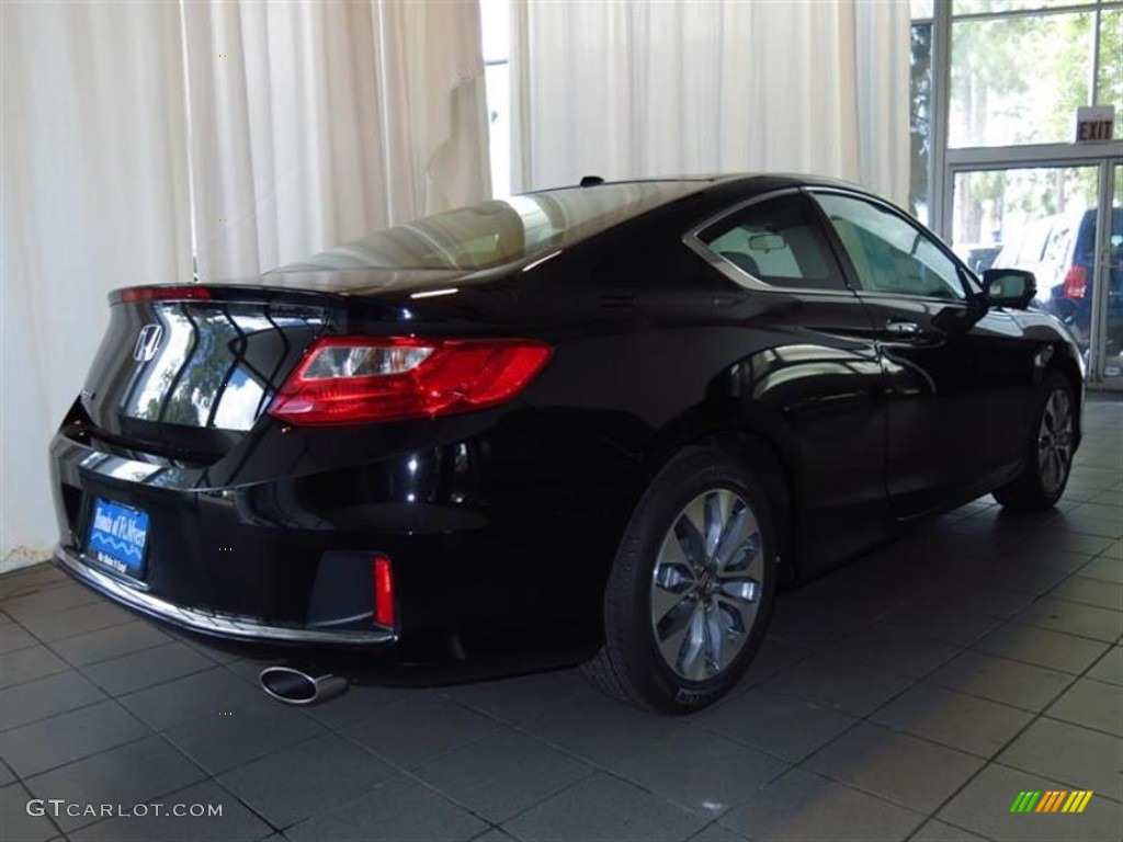 2013 Accord EX-L Coupe - Crystal Black Pearl / Black photo #3