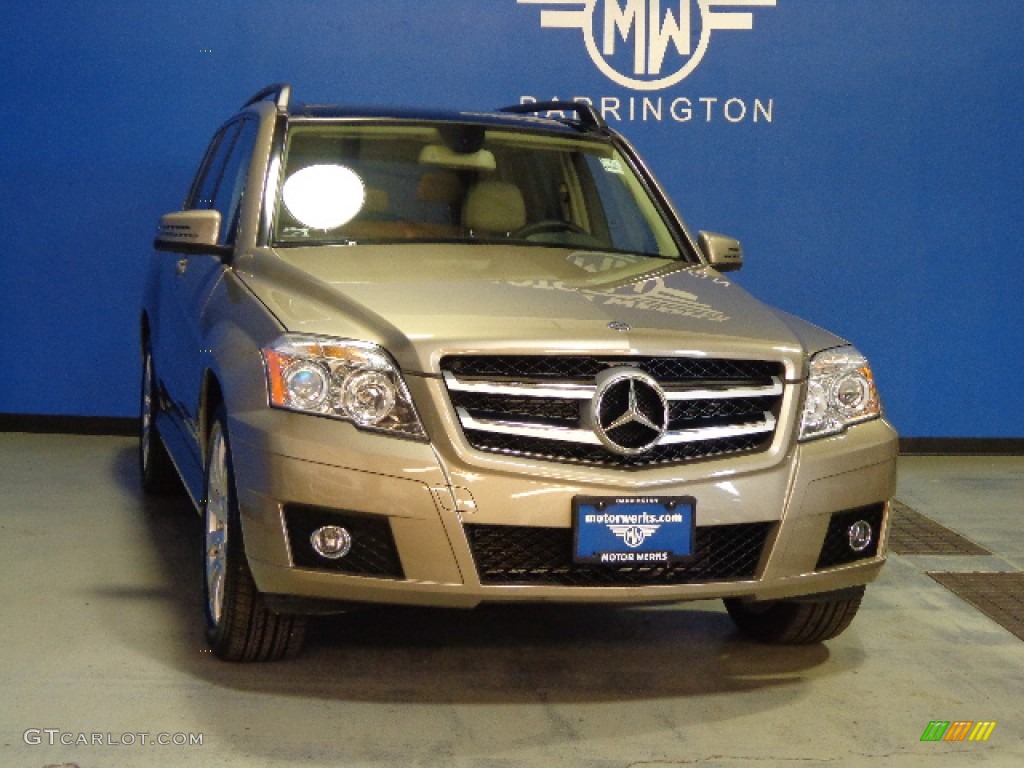 2010 GLK 350 4Matic - Sand Beige Metallic / Almond/Black photo #1