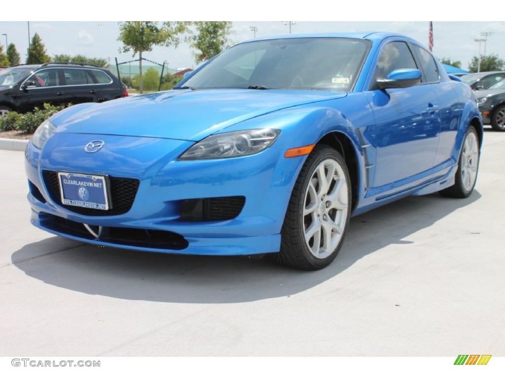 2005 RX-8 Sport - Winning Blue Metallic / Black photo #3