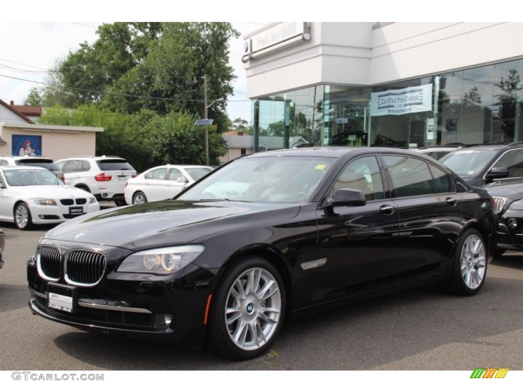 2012 7 Series 750Li Sedan - Ruby Black Metallic / Saddle/Black photo #1